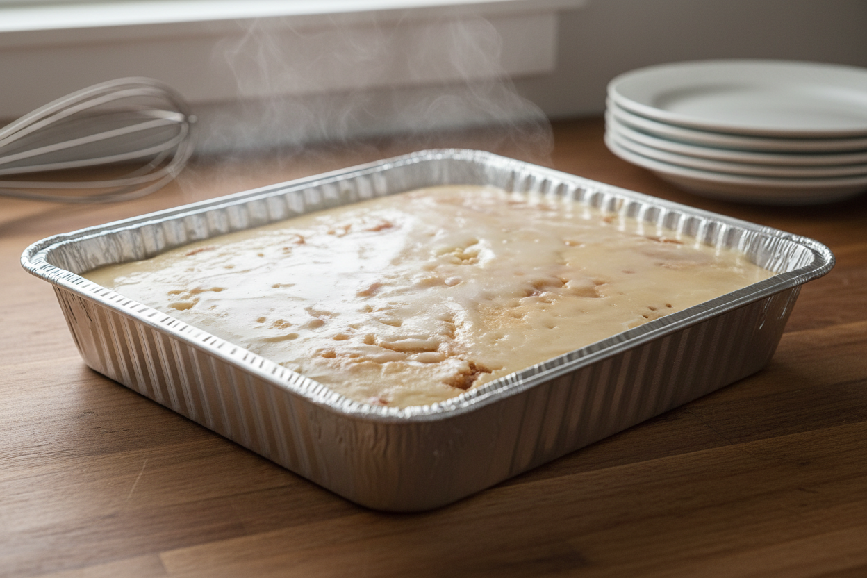 Cinnamon Roll Cake Angled